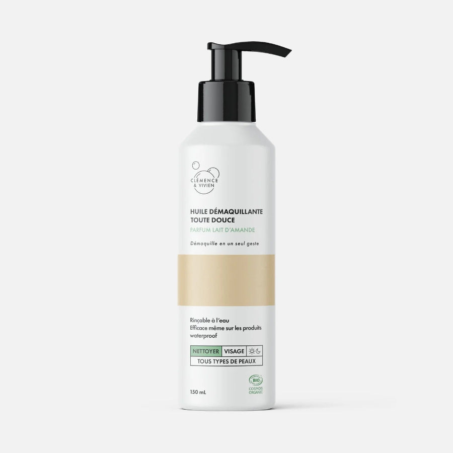 huile démaquillante au lait d'amande