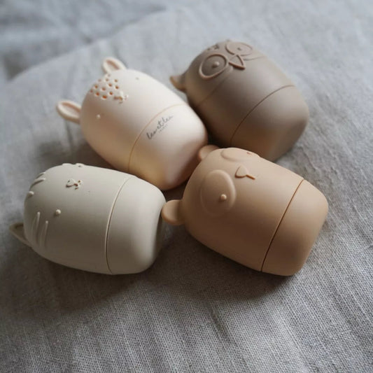 jeux de bain montessori tons beige