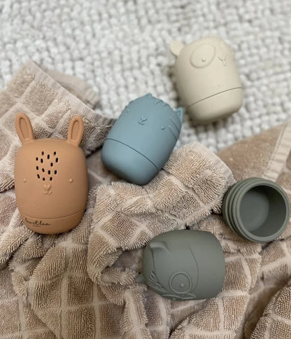 Jeux de bain en silicone - Tons Naturel