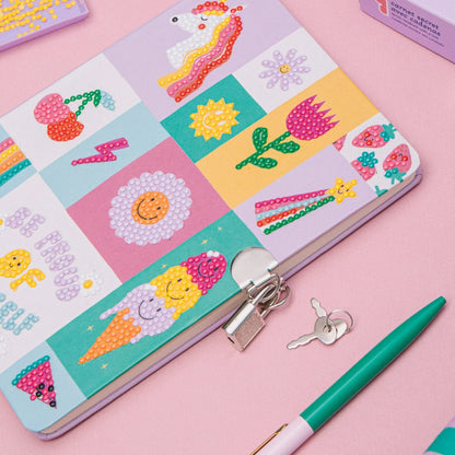 carnet secret journal intime enfant avec cadenas à décorer diy