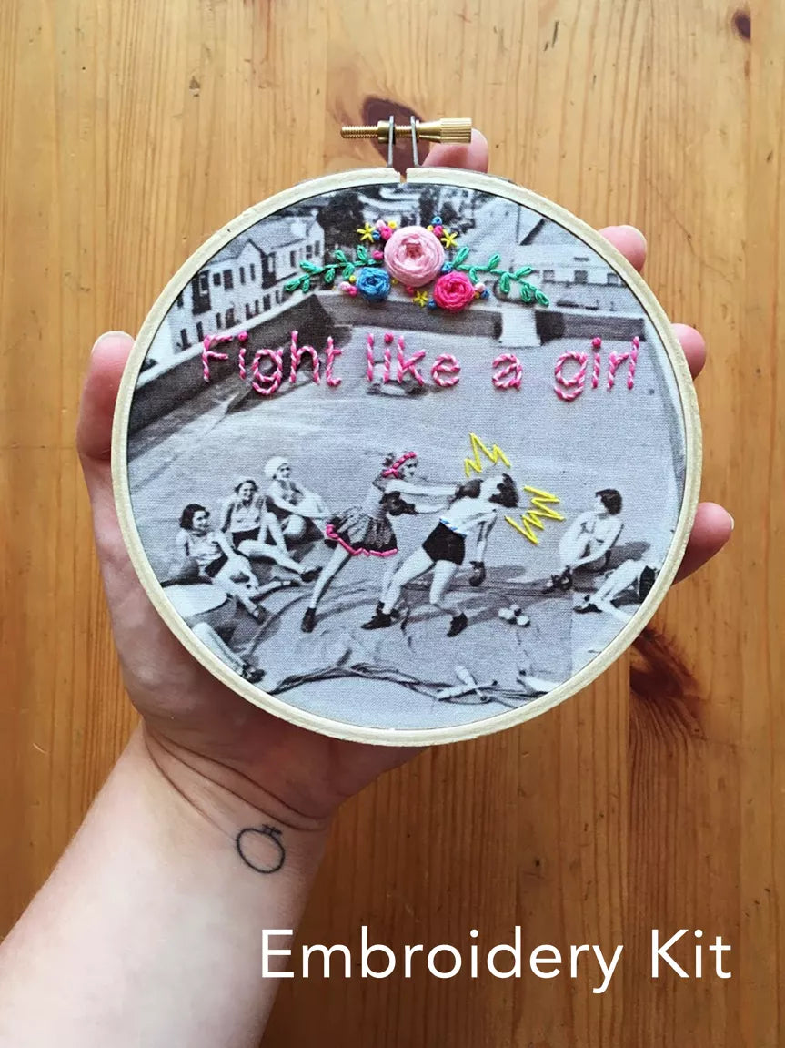 kit de broderie - Fight like a girl