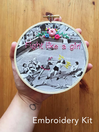 kit de broderie - Fight like a girl
