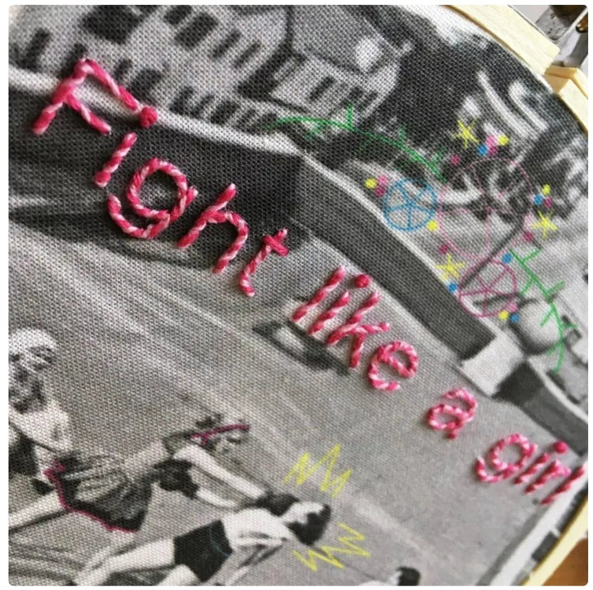 kit de broderie - Fight like a girl