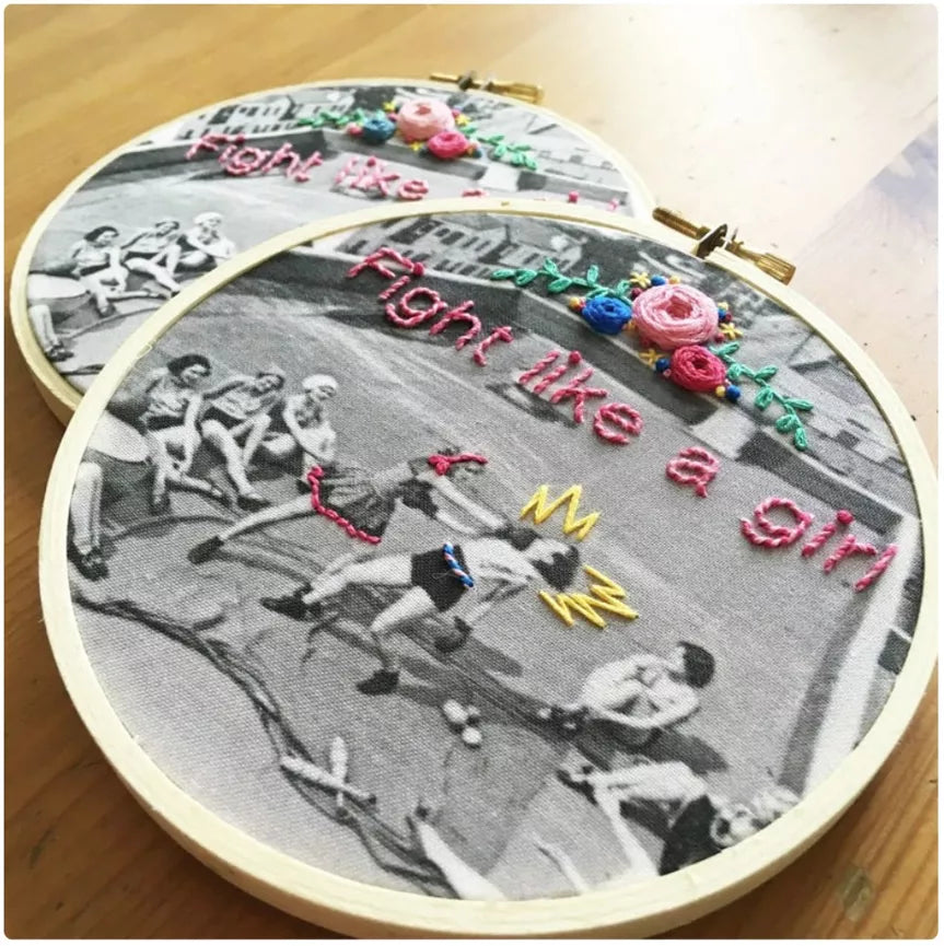 kit de broderie - Fight like a girl