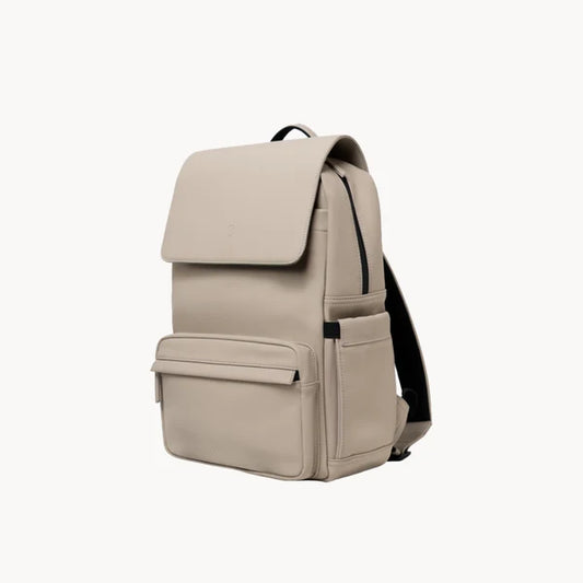 sac à dos imperméable couleur sable de face