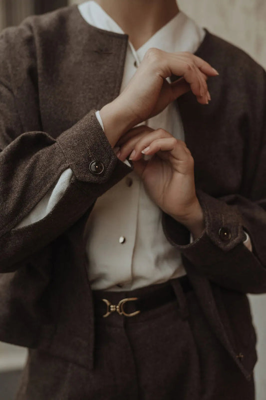 manche veste en laine sienna sevenlie