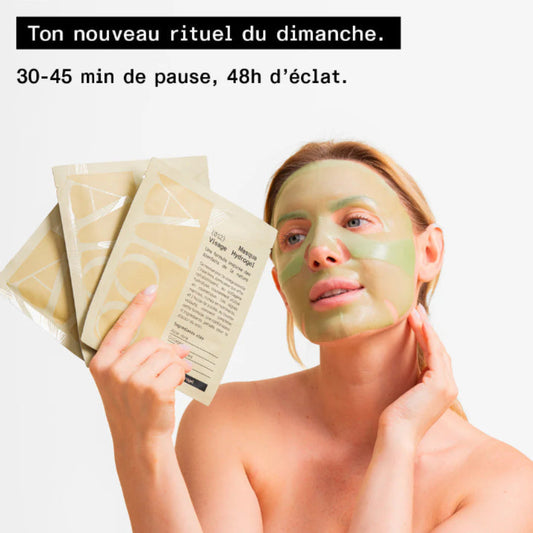 masque hydrogel éclat et hydratation aloe paris