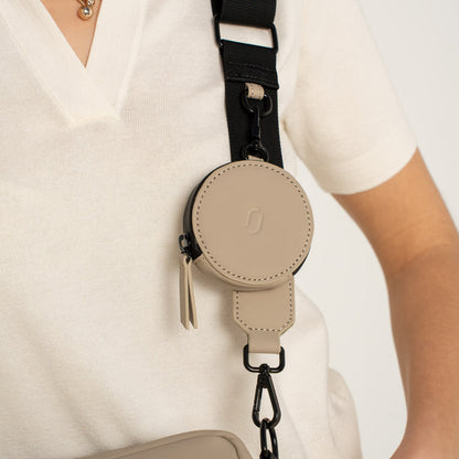 mini pochette zip sable joomi