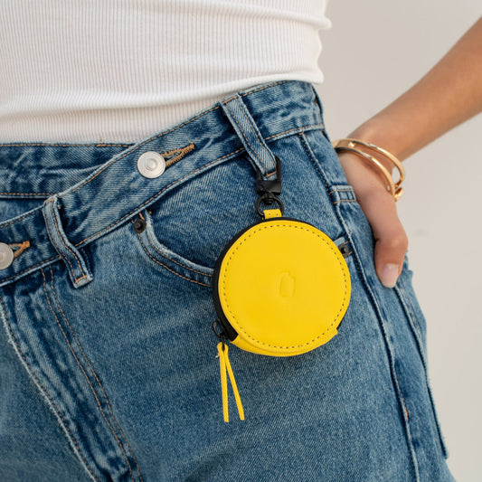 mini pochette impermeable jaune joomi