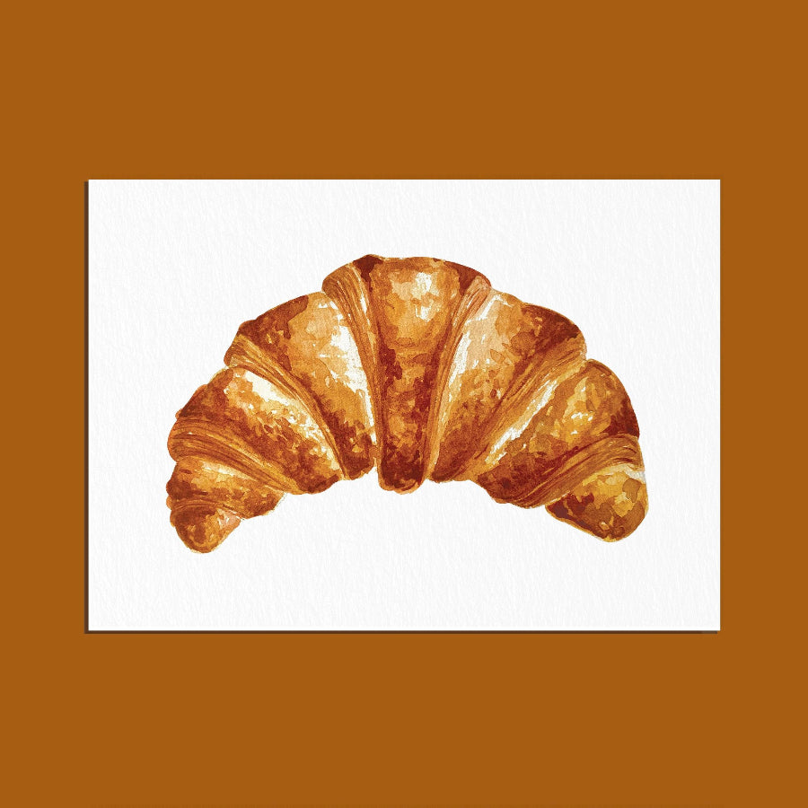 carte postale croissant ogre illustration