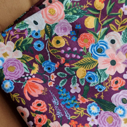 bouillotte graines de lin motif fleuri