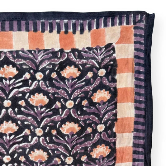 motif foulard apaches cactus navy