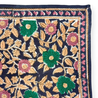 motif foulard apaches coeur navy forest