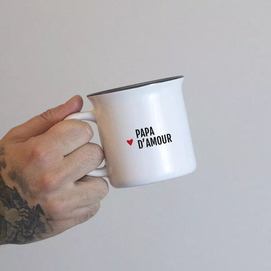 Mug personnalisé papa d'amour spécial cadeau fête des pères