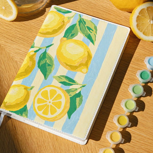 notebook à peindre citrons