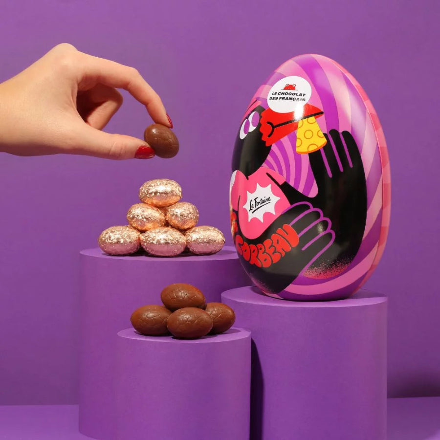 L’œuf de Pâques le chocolat des français géant à partager