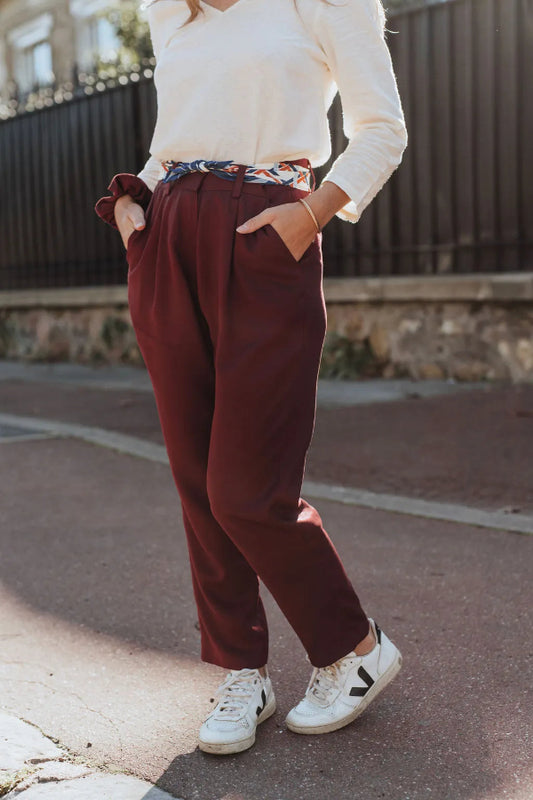 pantalon berlin bordeaux sevenlie