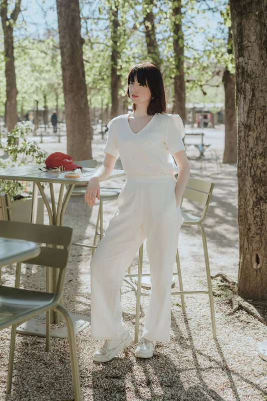 pantalon positano blanc sevenlie