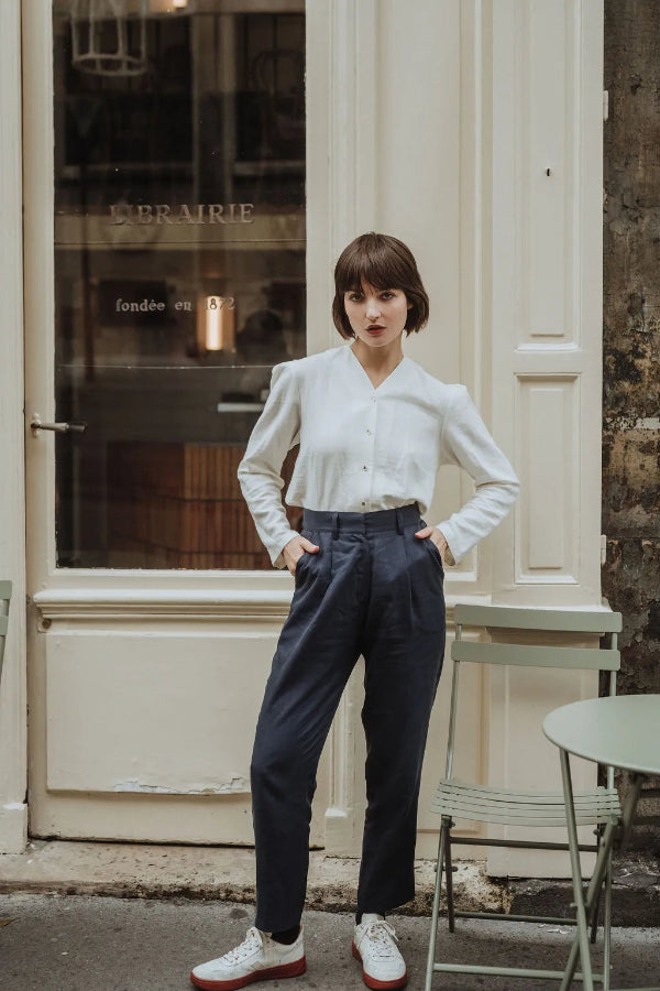 pantalon berlin bleu sevenlie