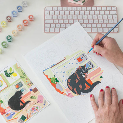 petit pinceau la pause du chat