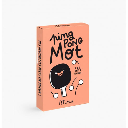 Jeu de carte ping pong mot