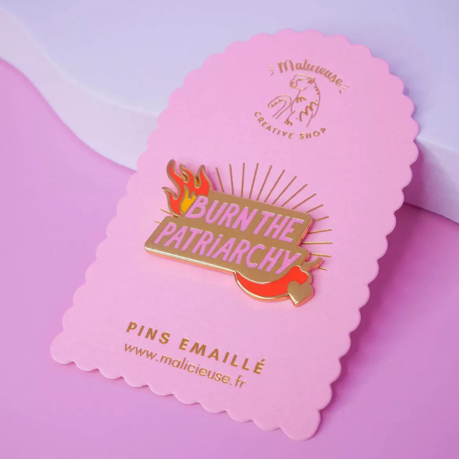pins burn the patriarchy malicieuse
