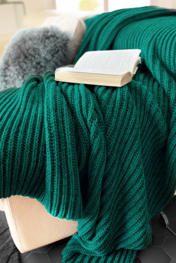 Plaid en laine fabriqué en France