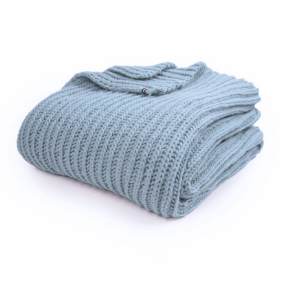 plaid maison bonnefoy bleu ciel