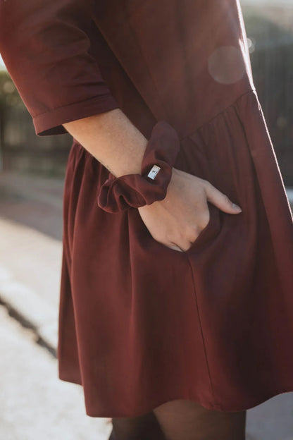 robe bordeaux avec poche