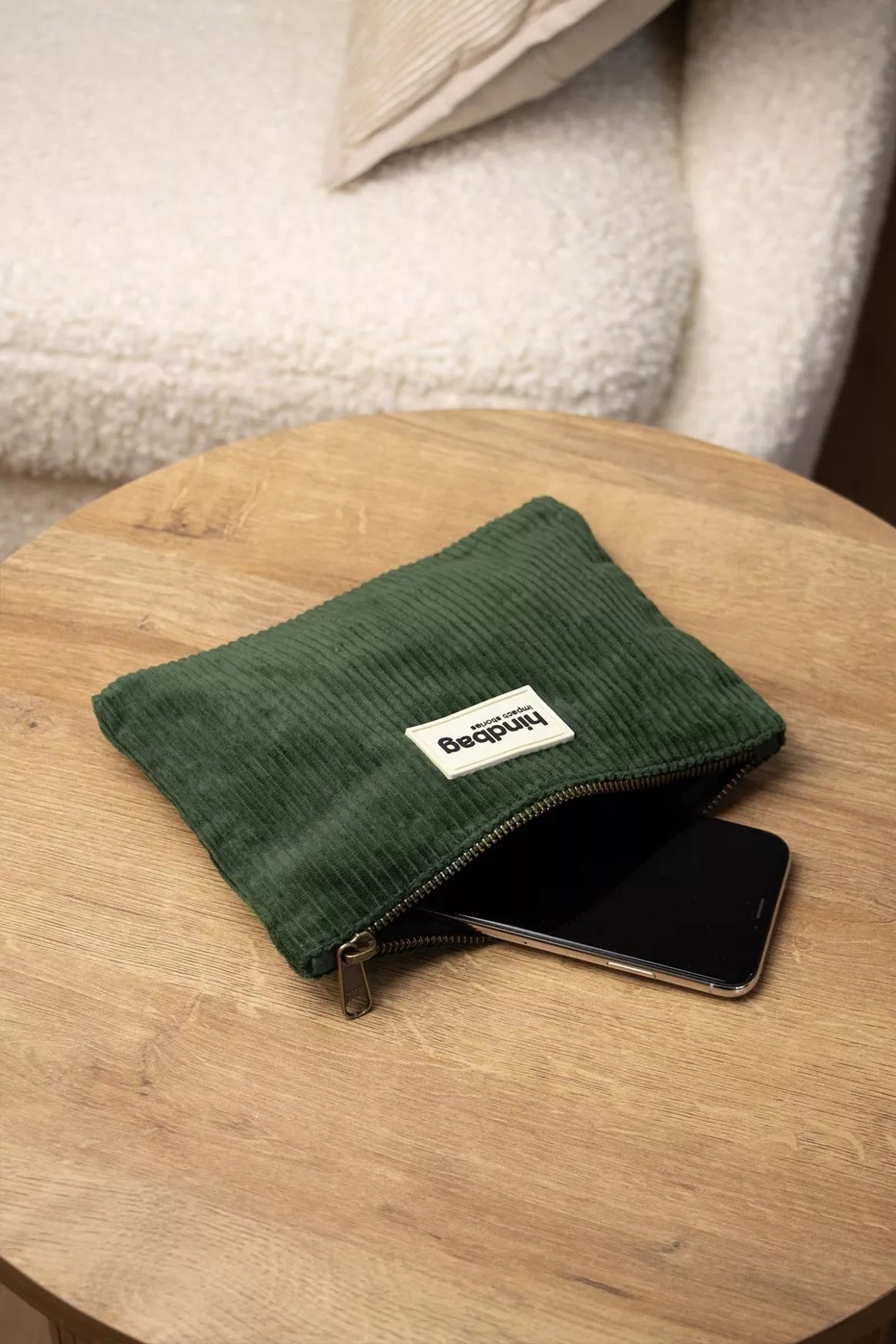 pochette lou hindbag velours sapin