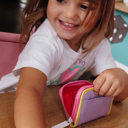 porte monnaie enfant hello hossy couleur lilas