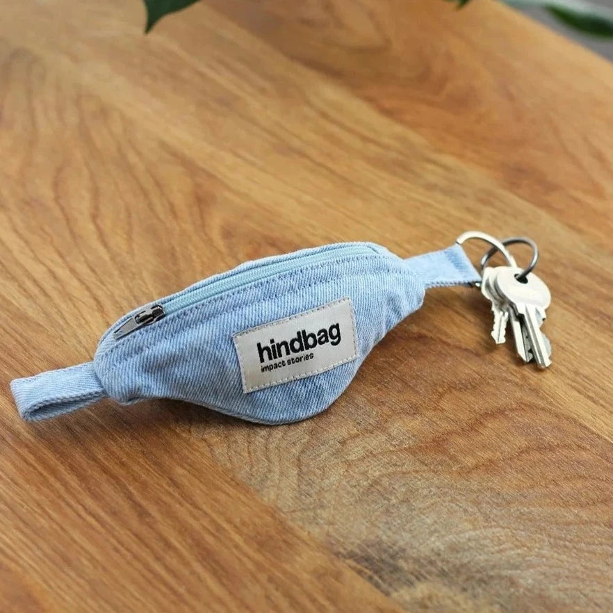 porte clé côme bleu denim