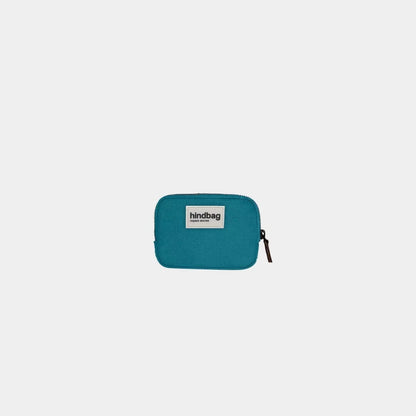 porte monnaie hindbag bleu paon