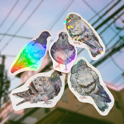 Pack stickers Les méga Holo Pigeons - Ogre illustration - 085