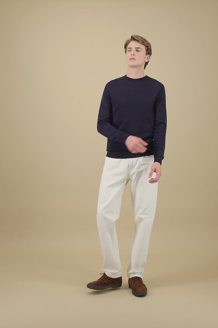 Pull en laine marine made in France