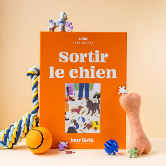 puzzle 1000 pièces jour férié sortir le chien