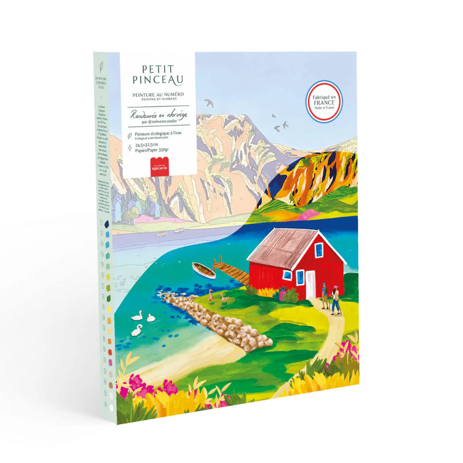 peinture au numéro randonnée en Norvège