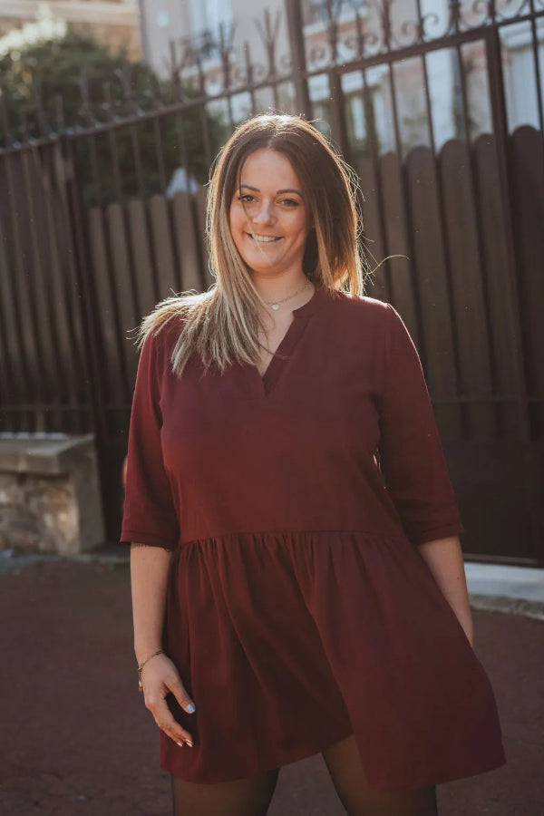 robe roma bordeaux sevenlie