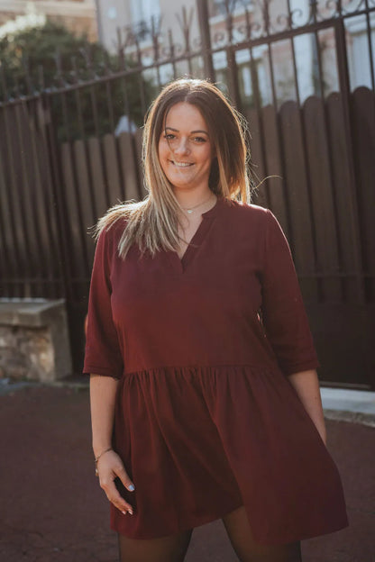 robe roma bordeaux sevenlie