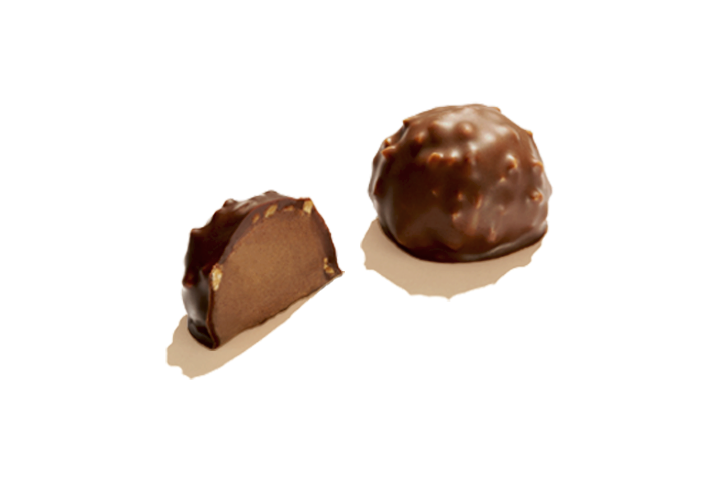 Coffret de 4 rochers pralinés - Chocolat noir & lait