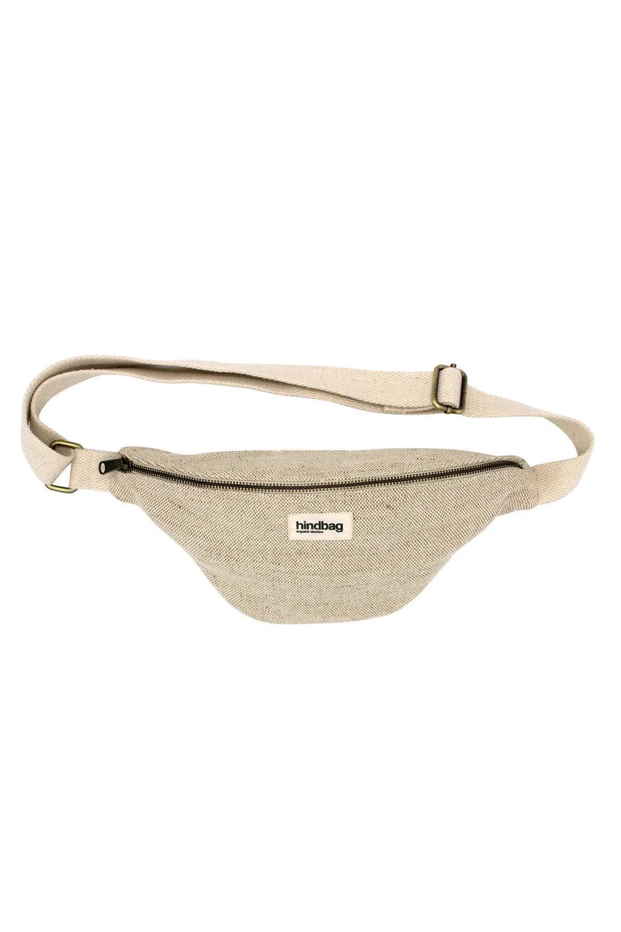 Sac banane en coton bio Hindbag couleur jute