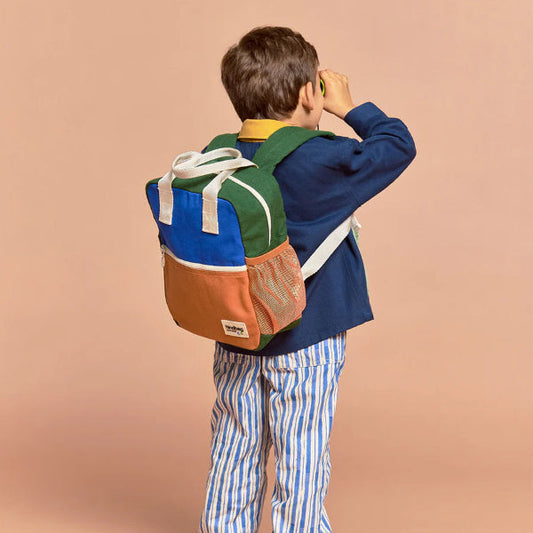 sac à dos arthur tricolore bleu électrique hindbag