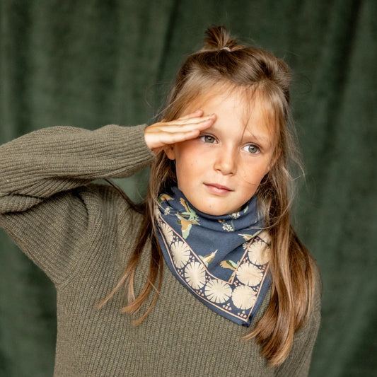 foulard cerisier orage porté