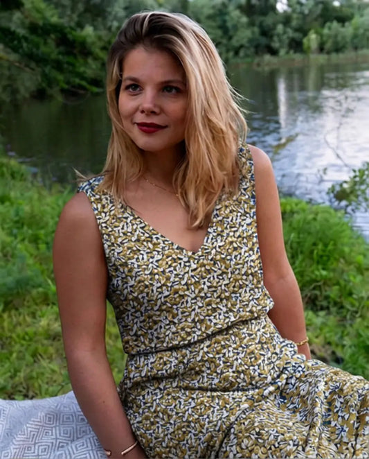 Top réversible imprimé Nusa - Primavera porté
