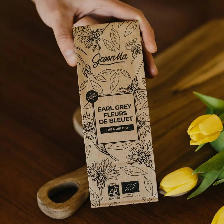 Thé noir bio Earl Grey, fleurs de bleuet GreenMa