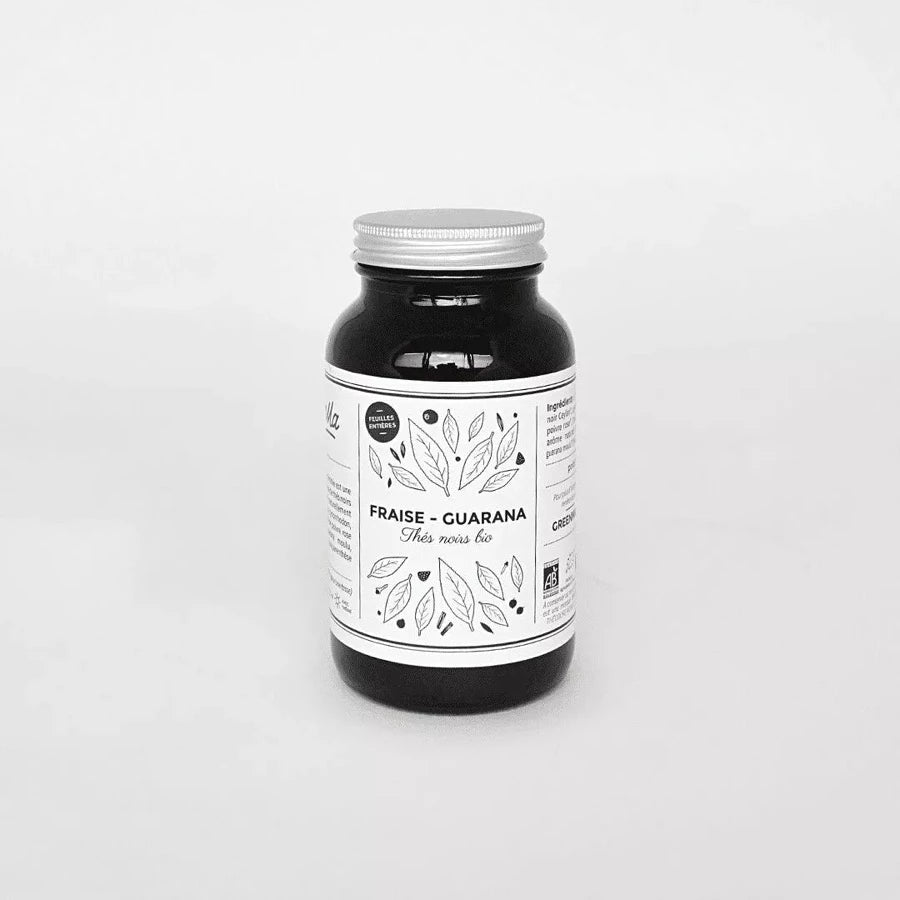 thé noir bio à la fraise guarana