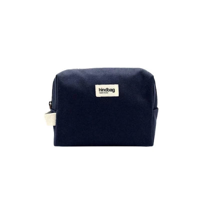 Trousse de toilette en coton bio navy
