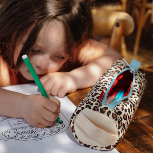 trousse scolaire léopard hello hossy