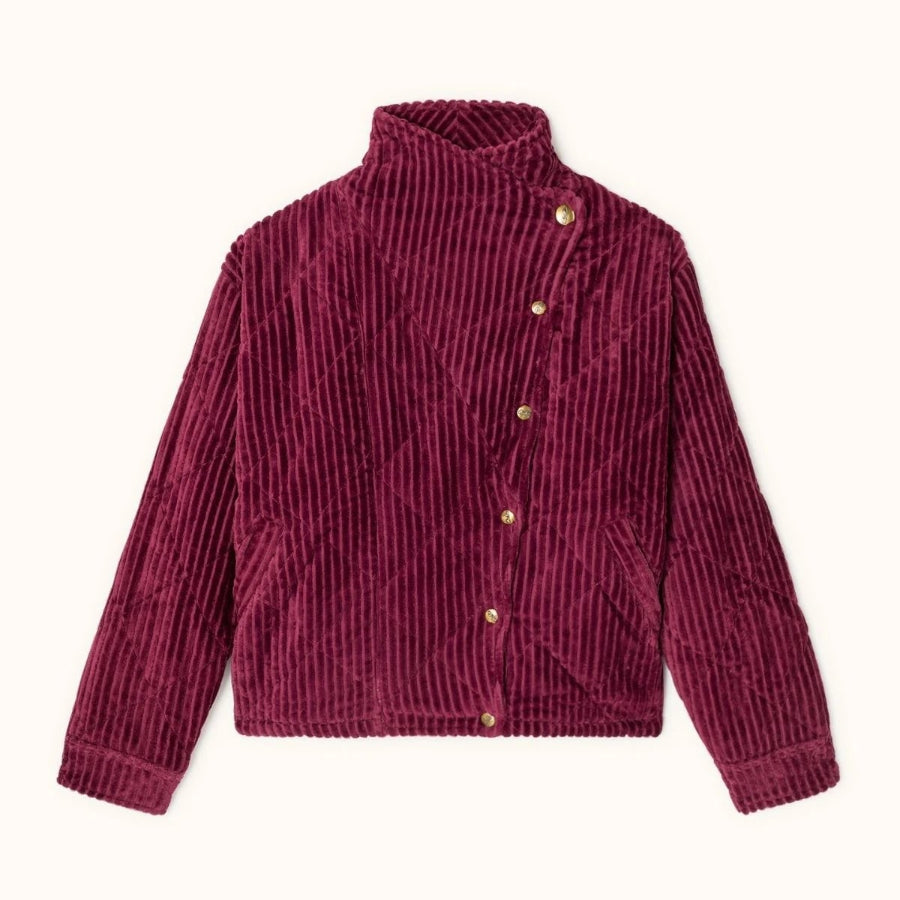 veste velours côtelé apaches cherry