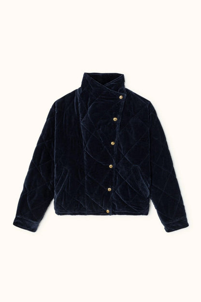 veste velours apaches navy